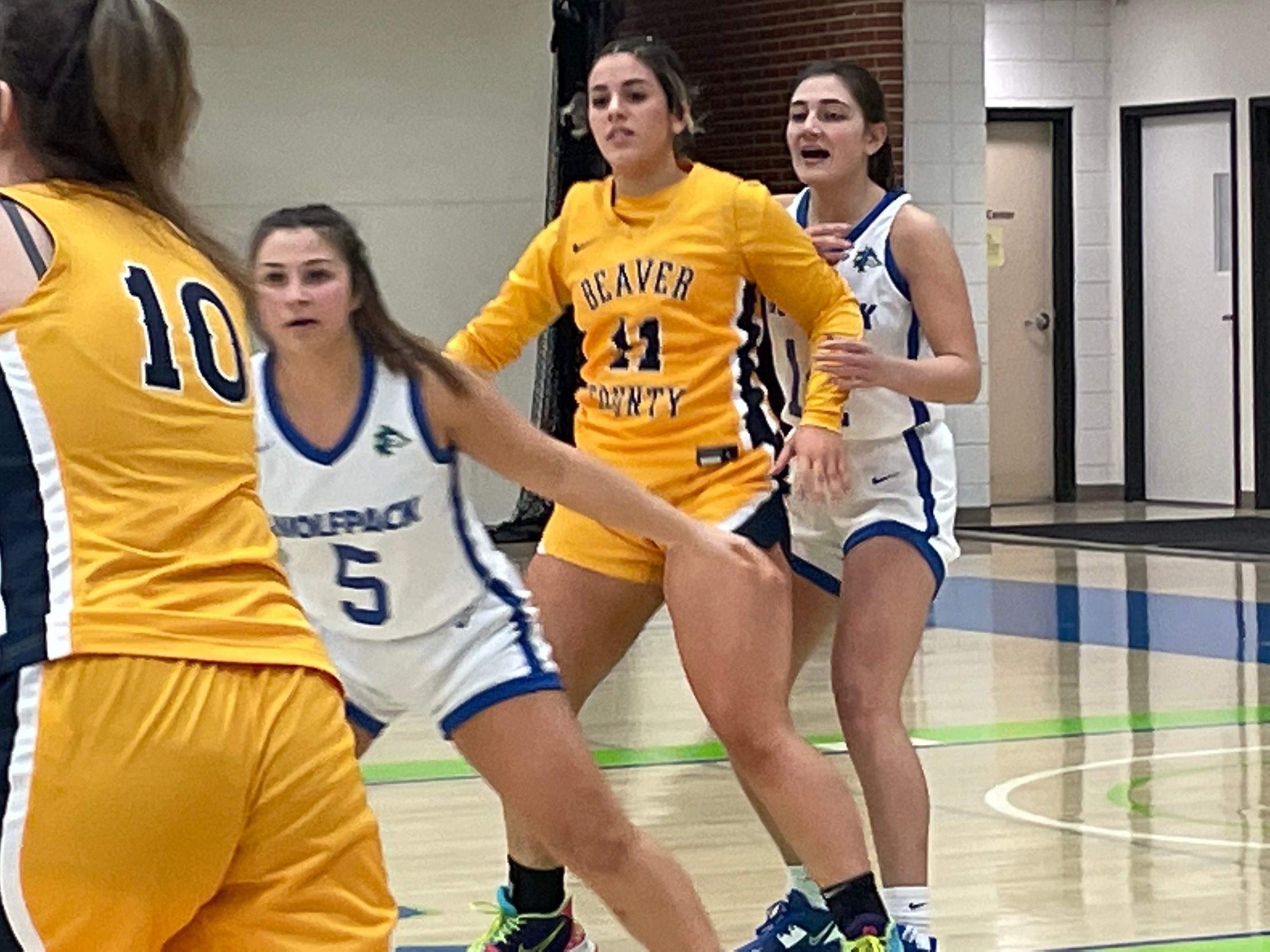 Team Effort Carries Lady Wolfpack to Win Against CCBC